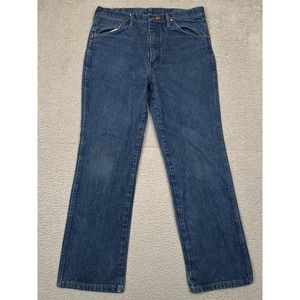 Wrangler 936 Slim Fit Cowboy Cut Jeans Men's 32x28 Blue‎ Faded (Tag34x30)